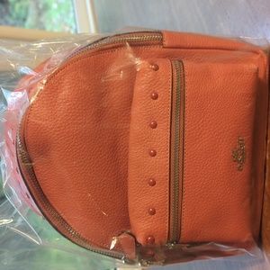 Coach F45070 Coral Mini Charlie Backpack with Studs